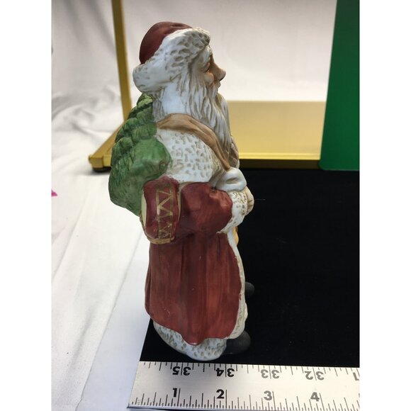 Vtg Santa Claus Saint Nicholas Figurine Porcelain Christmas Holiday Home Decor - Picture 15 of 16